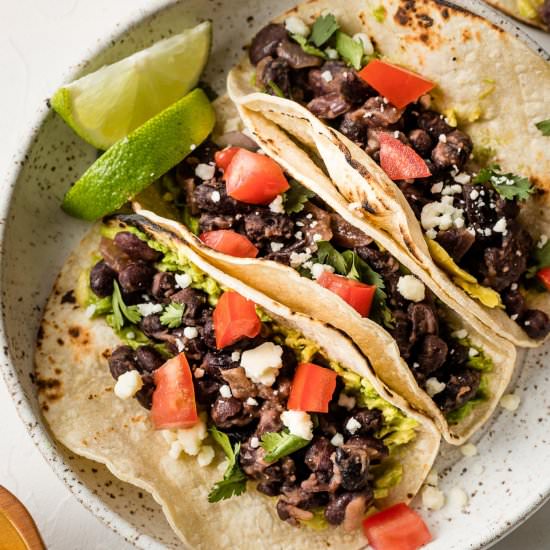 Simple Black Bean Tacos