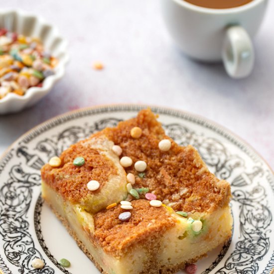 St Louis Gooey Butter Confetti Cake