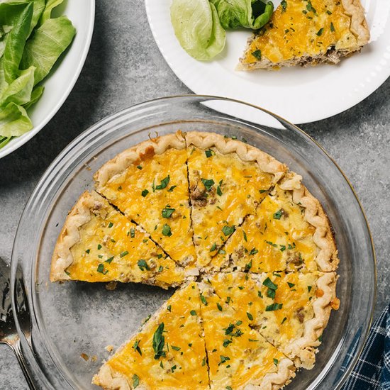 Easy Hamburger Quiche