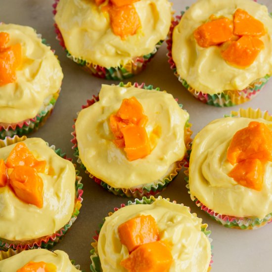 Coconut Mango Cupcakes