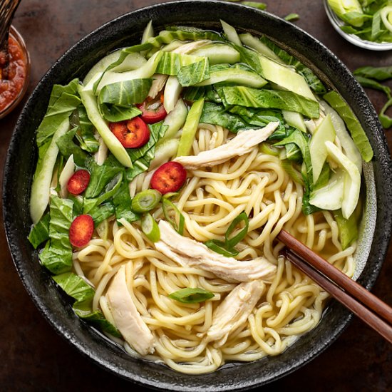 Ramen with Lemongrass-Ginger Broth