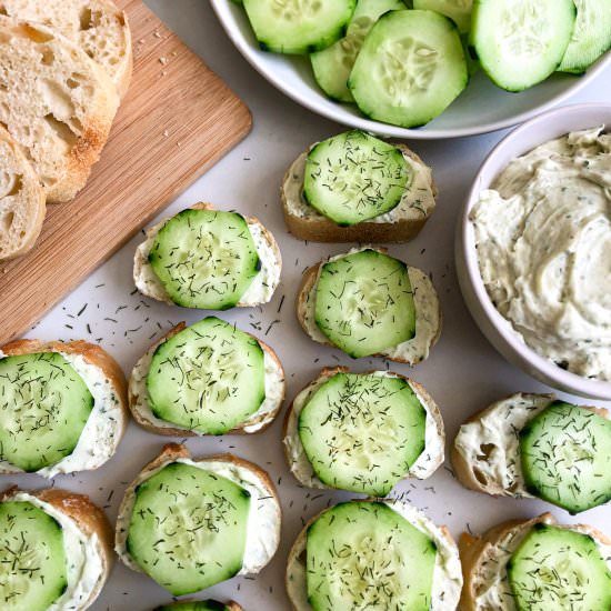 Cucumber And Dill Baguettes