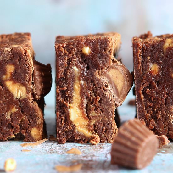 Peanut Butter Brownies GF