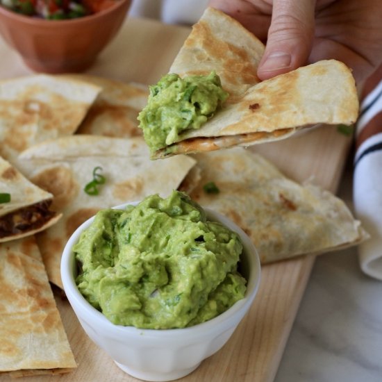 Vegan Bean and Cheese Quesadillas