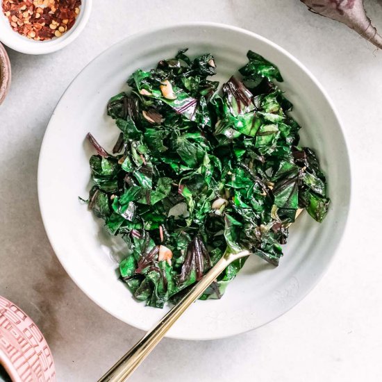 Sautéed Beet Greens