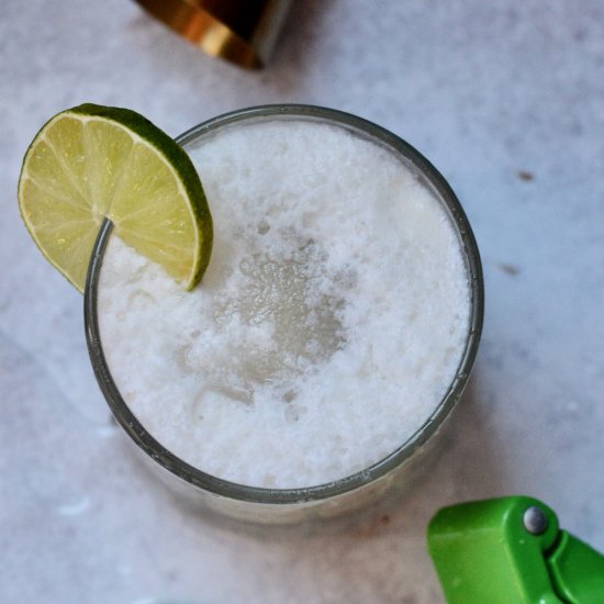 Coconut Gin Fizz with Agave