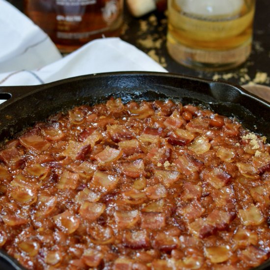 Bourbon Baked Beans with Bacon