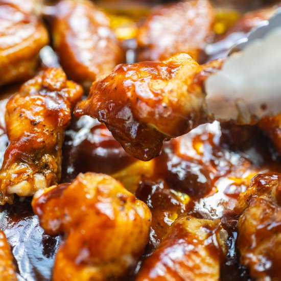 Baked Honey BBQ Chicken Wings