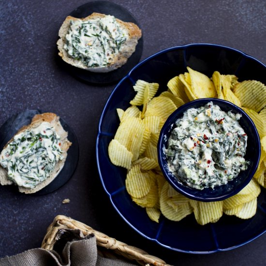 No Mayo Spinach Dip