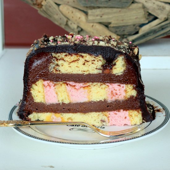 Pink Chocolate Nutella Cake