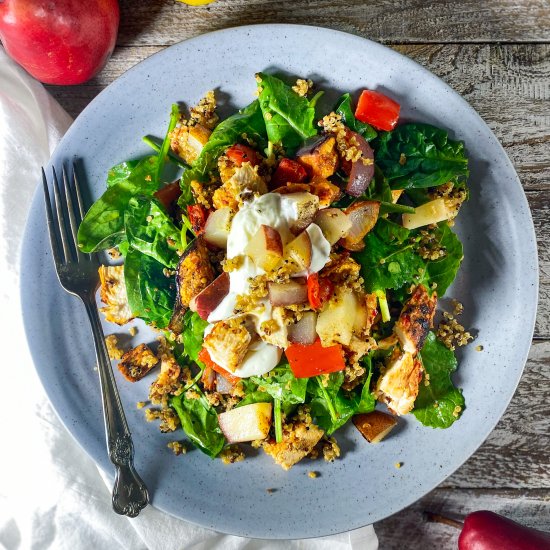 Harissa Chicken Salad with Pears