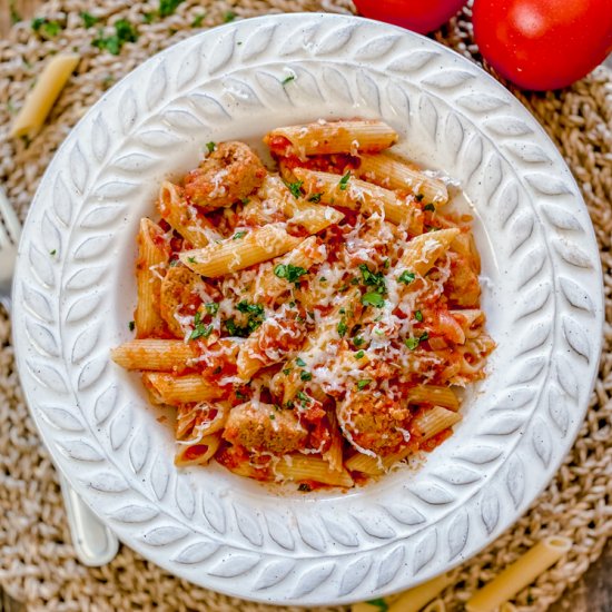 Spanish Tomato & Sausage Pasta