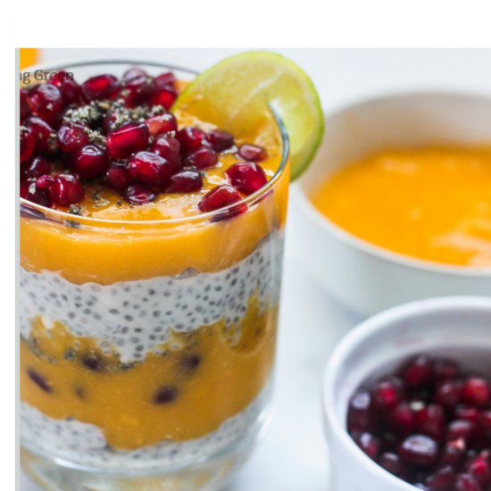 Coconut and Mango Chia Pudding