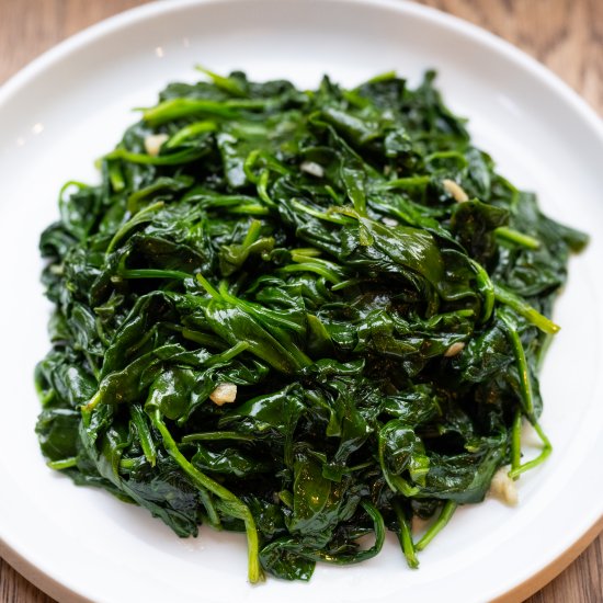 Garlic Sesame Spinach