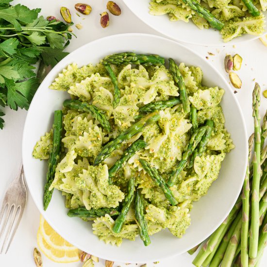 asparagus pesto pasta