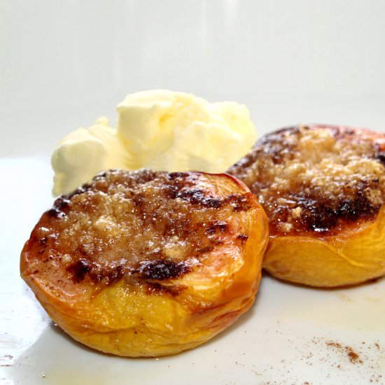 Baked Peaches With Almond