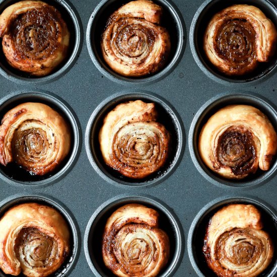 Puff Pastry Cinnamon Rolls