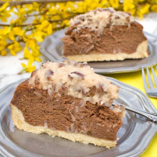 German Chocolate Cheesecake