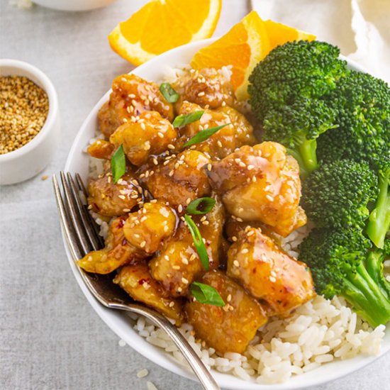 Lighter Orange Chicken