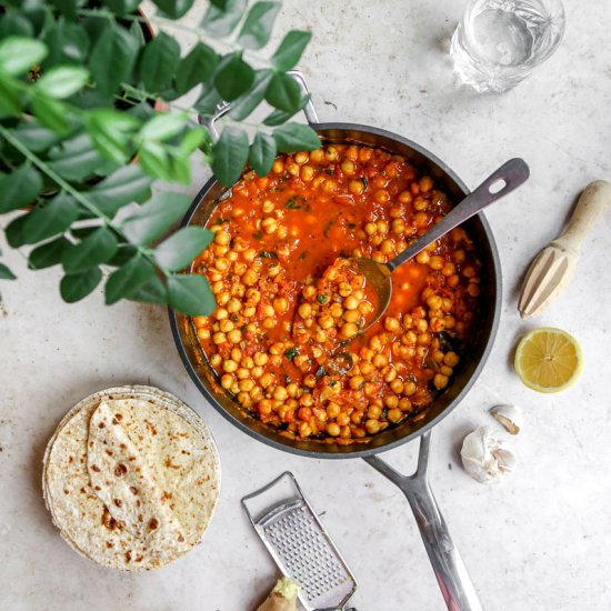 Vegan Indian Authentic Chana Masala