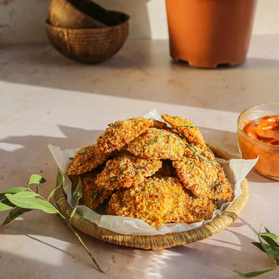 Oven-Toasted Indian Ravioli w/t Dip