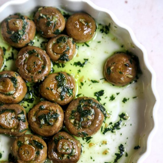 Vegan Easy 15-Min Garlic Mushrooms