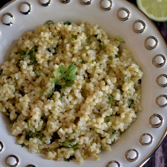 Cilantro Lime Brown Rice