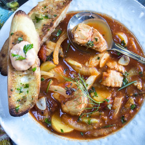 Hearty Mediterranean Fish Soup