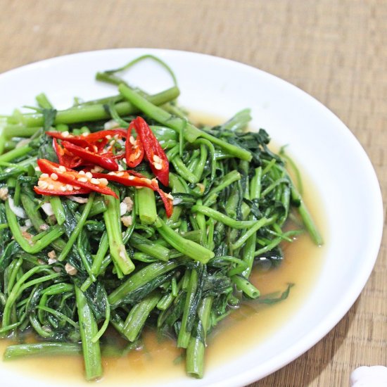 Water Spinach Garlic (Kangkung)