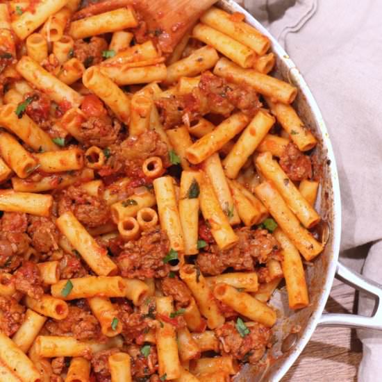 Easy Spicy Sausage Pasta