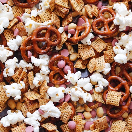 Snack Mix with Ruby Chocolate