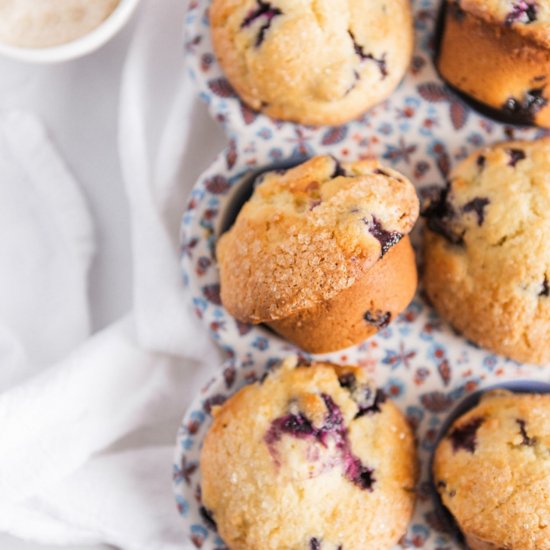 Bakery-Style Blueberry Lemon Muffin