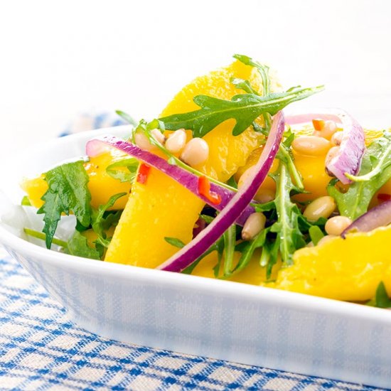 Spicy Mango Salad with Rocket