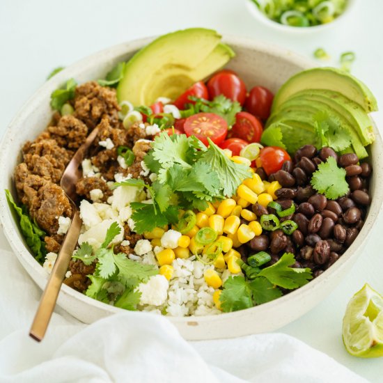 Beef Burrito Bowls