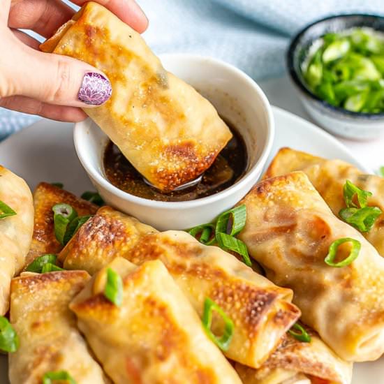 Baked vegetable egg rolls