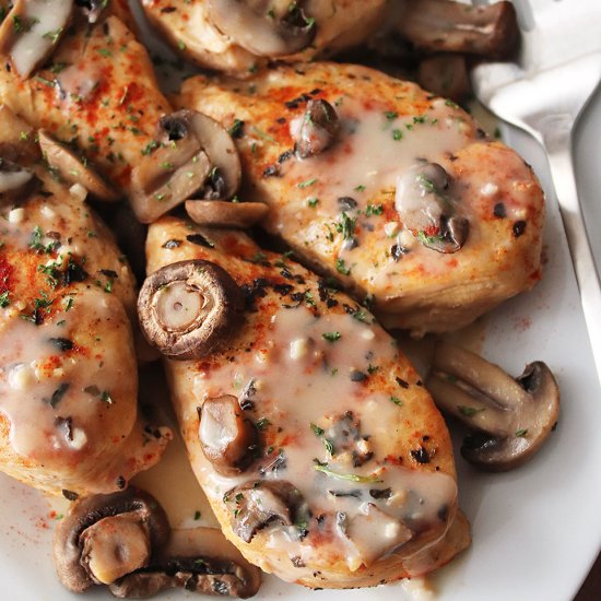 Crock Pot Chicken Marsala