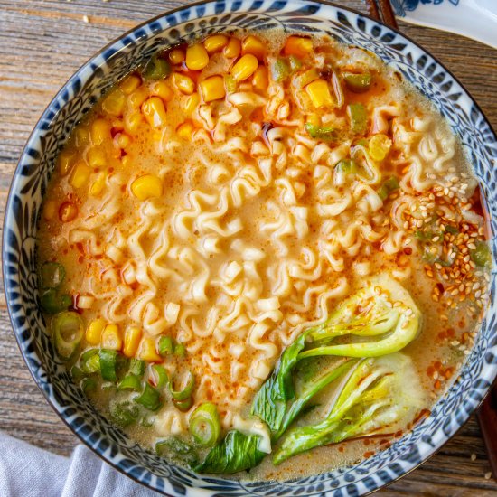 15-minute Vegan Miso Ramen