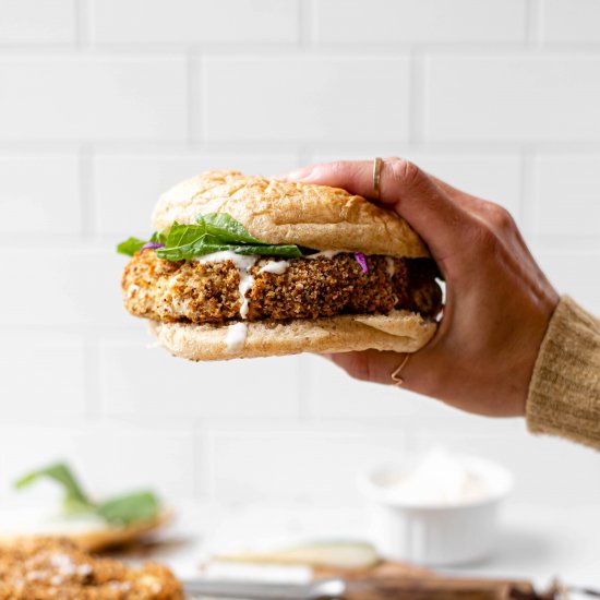 Crispy Cauliflower Sandwiches