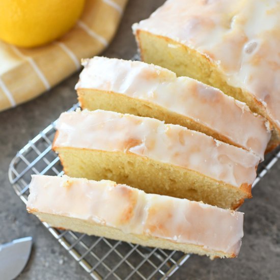 Iced Lemon Pound Cake Loaf (Best Re