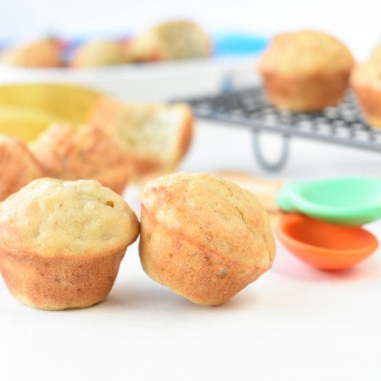 Baby Banana Muffins NO SUGAR