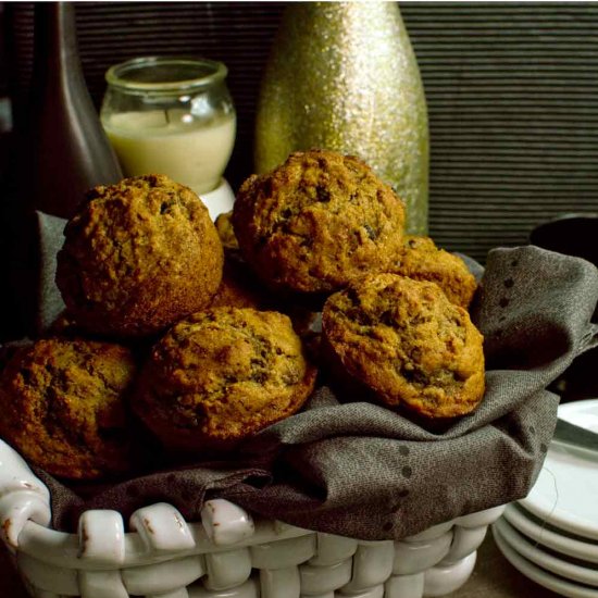 Banana Lentil Muffins