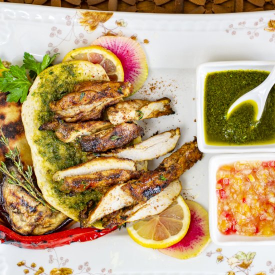 Iraqi seasoned grilled chicken