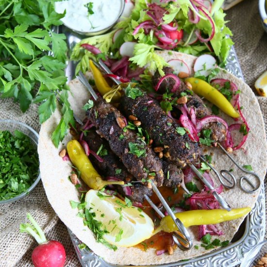 Middle Eastern Beef Mince Kebabs