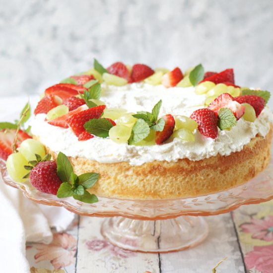 Tres Leches Cake with Fresh Fruits