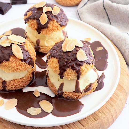 Profiteroles au chocolat