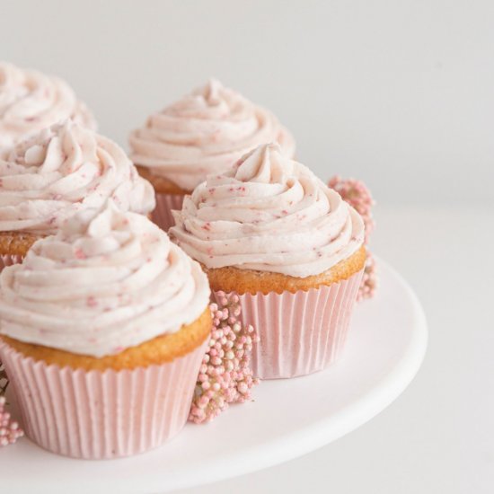 Strawberry Filled Cupcakes