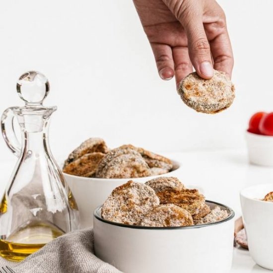 Oven Baked Crispy Zucchini Chips