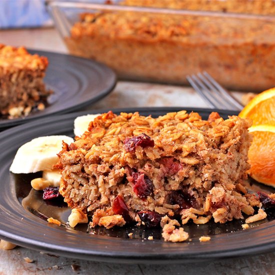 Vegan baked oatmeal