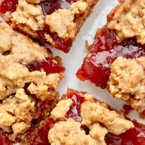 Nutter Butter & Jelly Cookie Bars