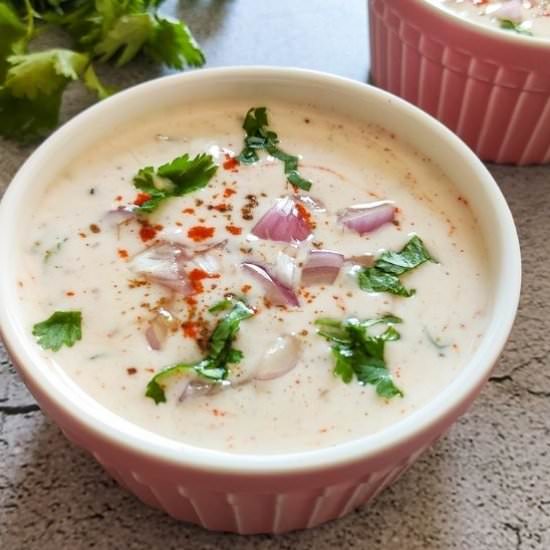 Onion raita